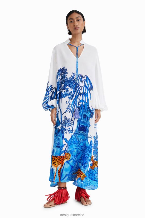 Desigual mujer caftán largo stella jean VZ26R0709 ropa