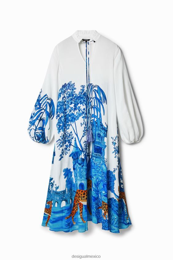 Desigual mujer caftán largo stella jean VZ26R0709 ropa