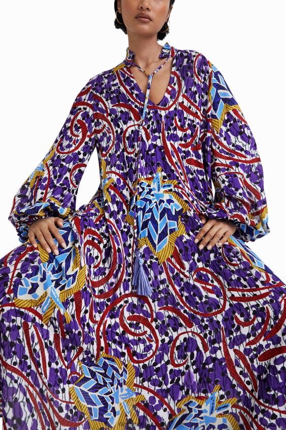Desigual mujer caftán largo stella jean VZ26R0832 ropa