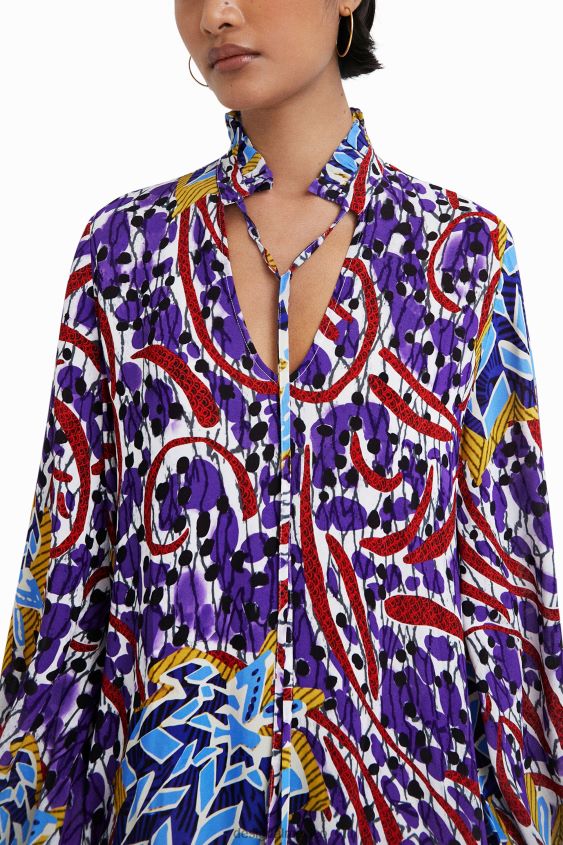 Desigual mujer caftán largo stella jean VZ26R0832 ropa