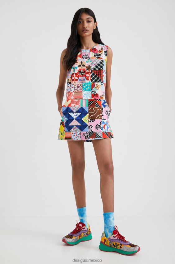 Desigual mujer delantal de patchwork de johnson hartig VZ26R0670 ropa