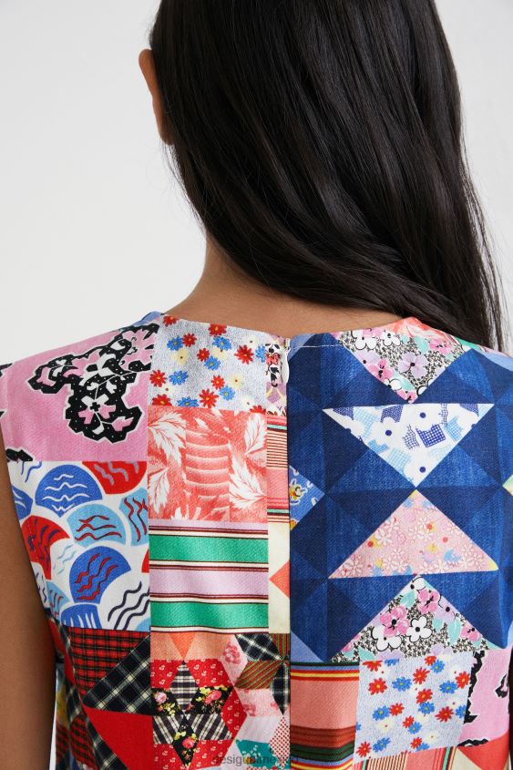 Desigual mujer delantal de patchwork de johnson hartig VZ26R0670 ropa