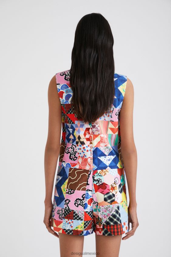 Desigual mujer delantal de patchwork de johnson hartig VZ26R0670 ropa