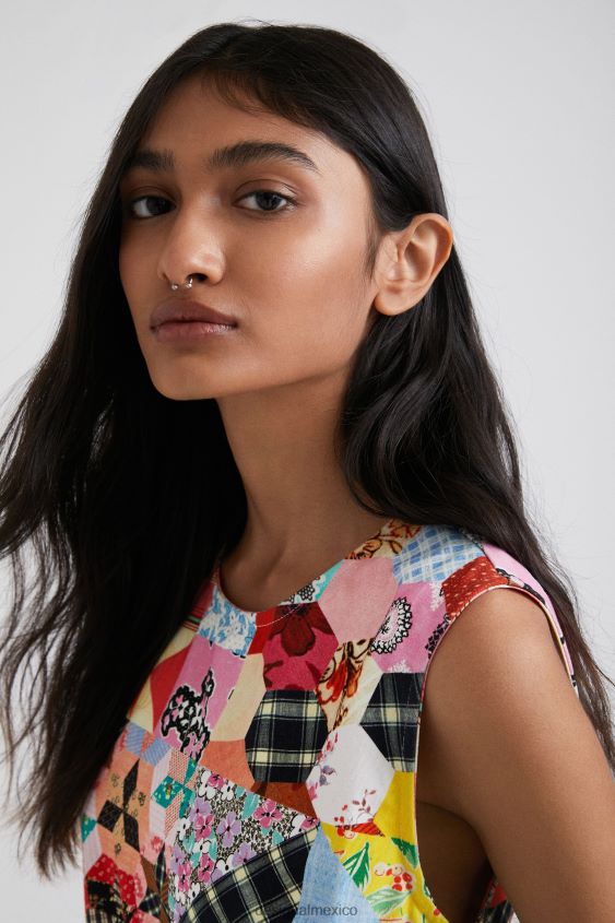 Desigual mujer delantal de patchwork de johnson hartig VZ26R0670 ropa