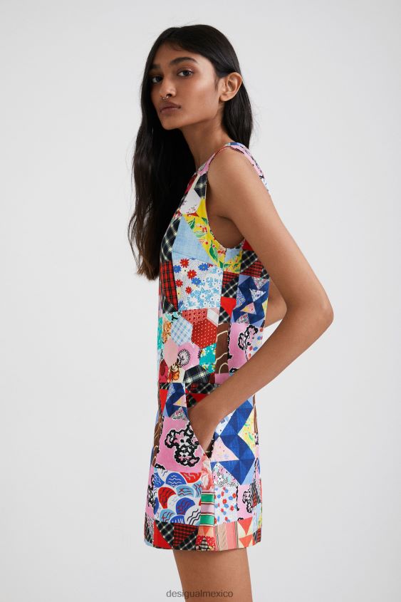 Desigual mujer delantal de patchwork de johnson hartig VZ26R0670 ropa