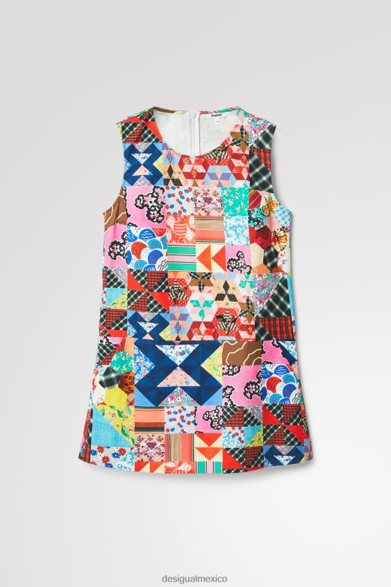 Desigual mujer delantal de patchwork de johnson hartig VZ26R0670 ropa
