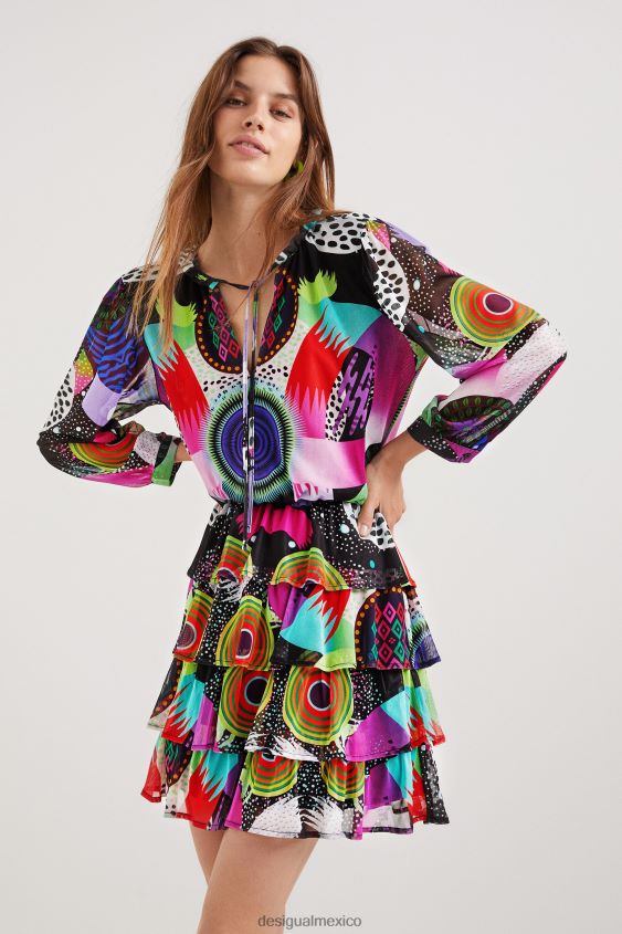 Desigual mujer metro. vestido a capas de christian lacroix VZ26R0685 ropa