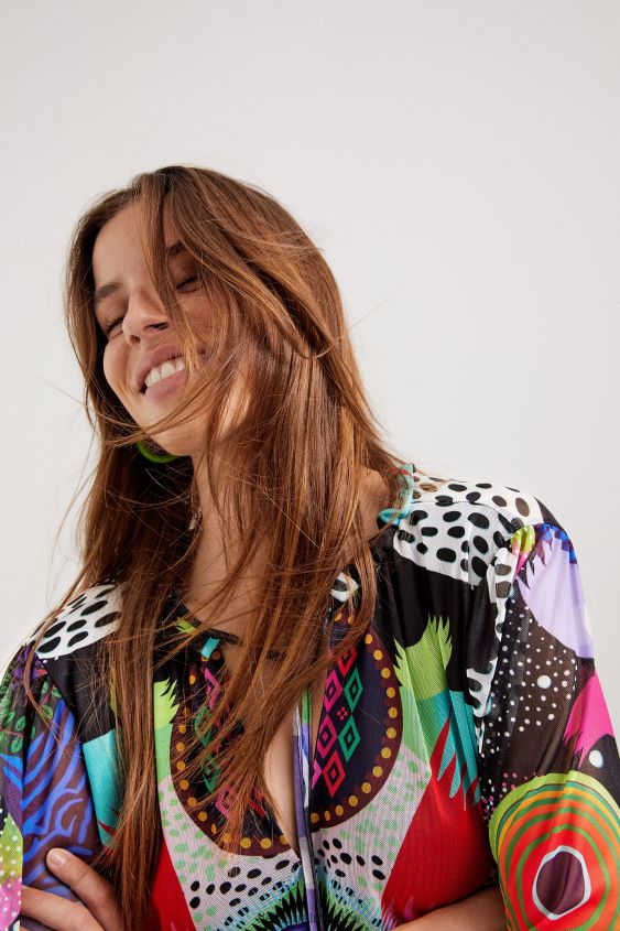Desigual mujer metro. vestido a capas de christian lacroix VZ26R0685 ropa
