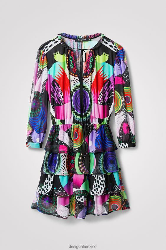 Desigual mujer metro. vestido a capas de christian lacroix VZ26R0685 ropa