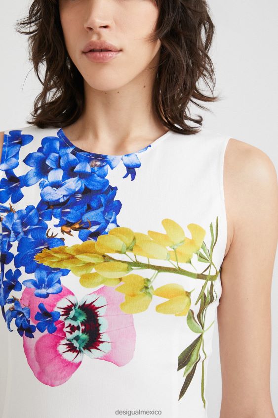 Desigual mujer metro. vestido blanco de christian lacroix VZ26R01135 ropa