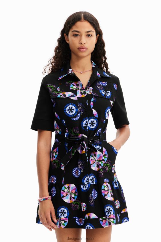 Desigual mujer metro. vestido camisero corto con bola de christian lacroix VZ26R053 ropa