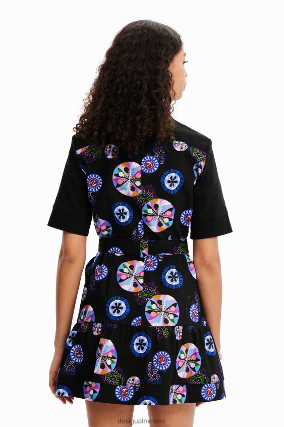 Desigual mujer metro. vestido camisero corto con bola de christian lacroix VZ26R053 ropa