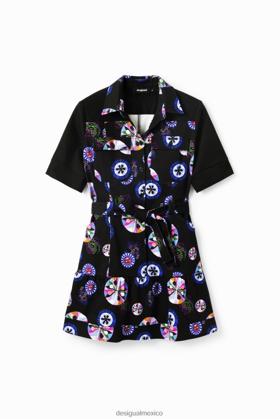 Desigual mujer metro. vestido camisero corto con bola de christian lacroix VZ26R053 ropa