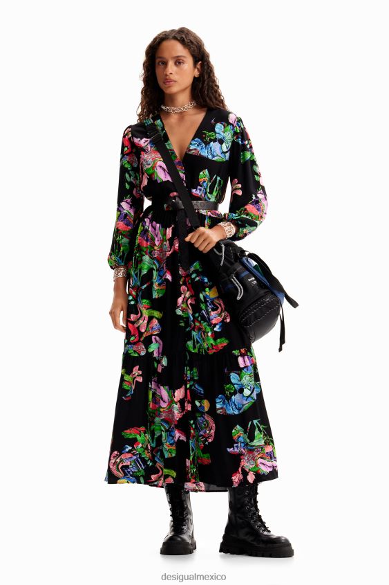 Desigual mujer metro. vestido camisero midi de christian lacroix VZ26R0135 ropa