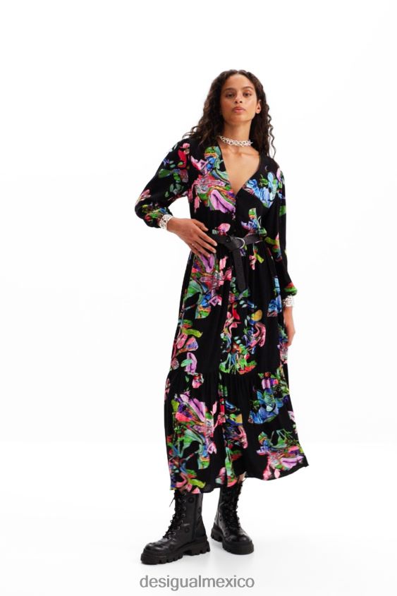 Desigual mujer metro. vestido camisero midi de christian lacroix VZ26R0135 ropa
