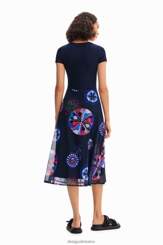 Desigual mujer metro. vestido combinado de christian lacroix VZ26R059 ropa
