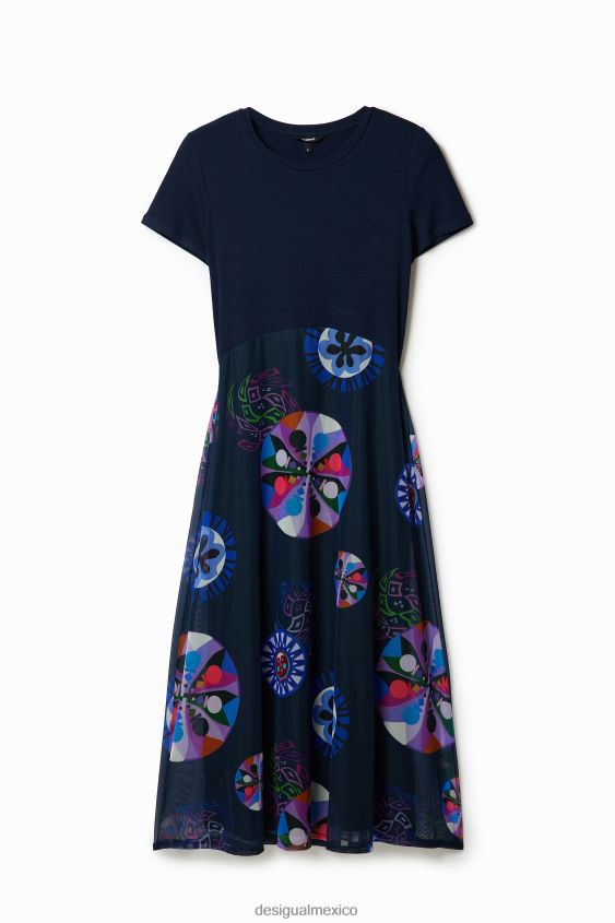 Desigual mujer metro. vestido combinado de christian lacroix VZ26R059 ropa