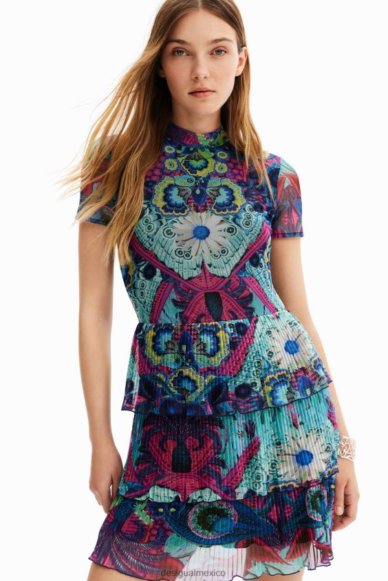 Desigual mujer metro. vestido corto a capas de christian lacroix VZ26R06 ropa