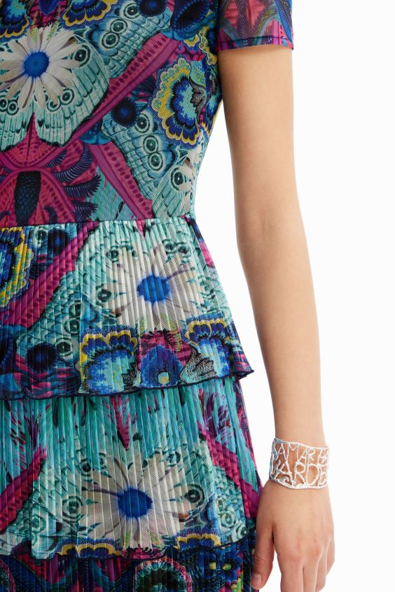 Desigual mujer metro. vestido corto a capas de christian lacroix VZ26R06 ropa