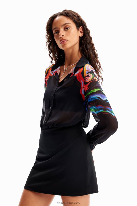 Desigual mujer metro. vestido corto combinado de christian lacroix VZ26R013 ropa