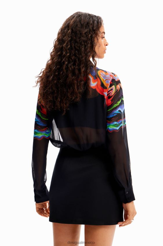 Desigual mujer metro. vestido corto combinado de christian lacroix VZ26R013 ropa