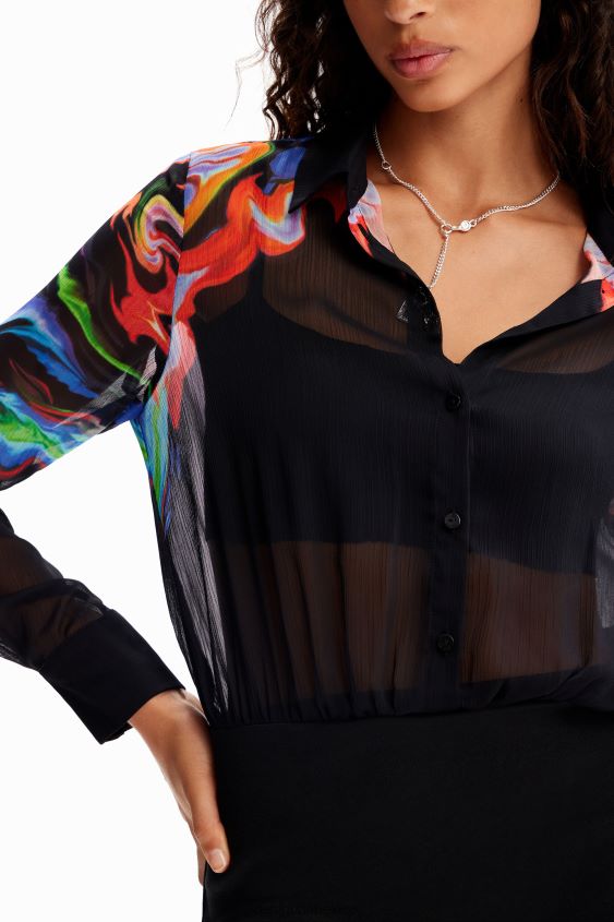 Desigual mujer metro. vestido corto combinado de christian lacroix VZ26R013 ropa