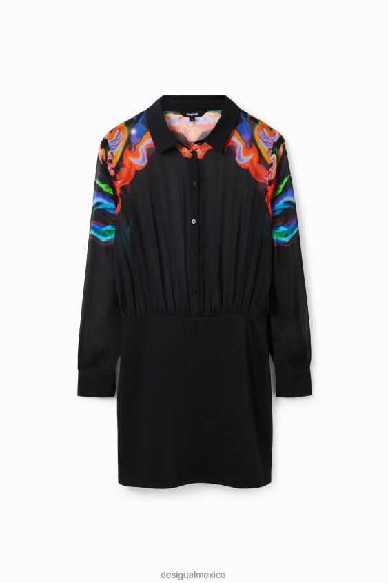 Desigual mujer metro. vestido corto combinado de christian lacroix VZ26R013 ropa