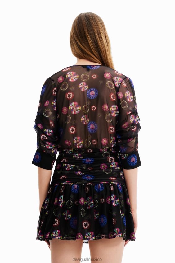 Desigual mujer metro. vestido corto drapeado de christian lacroix VZ26R0430 ropa