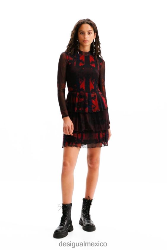 Desigual mujer metro. vestido corto plisado de christian lacroix VZ26R0839 ropa