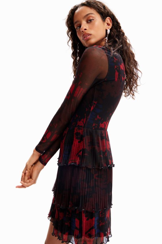 Desigual mujer metro. vestido corto plisado de christian lacroix VZ26R0839 ropa