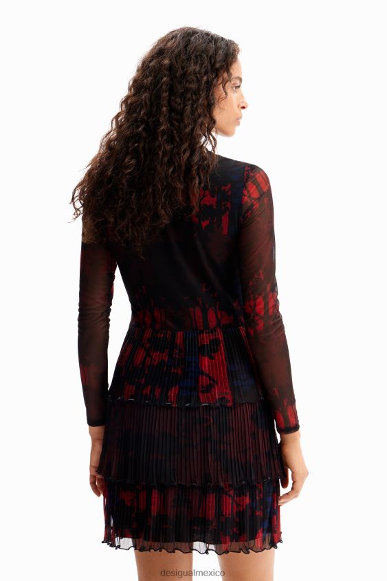 Desigual mujer metro. vestido corto plisado de christian lacroix VZ26R0839 ropa