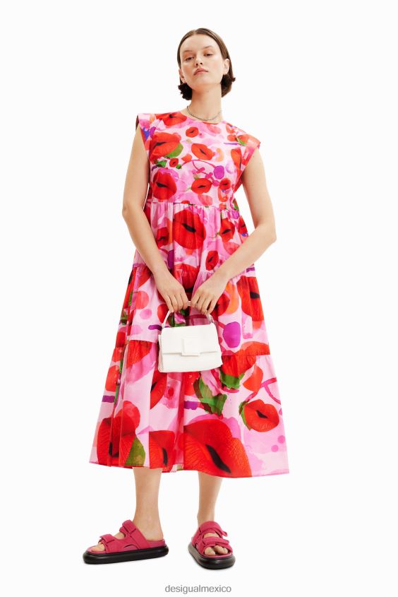 Desigual mujer metro. vestido de labios de christian lacroix VZ26R0283 ropa