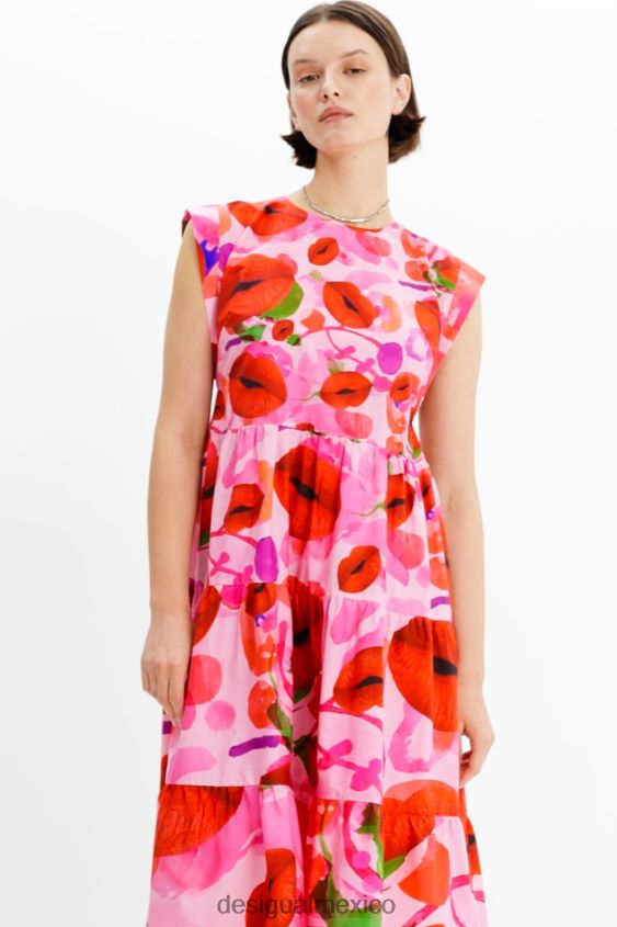 Desigual mujer metro. vestido de labios de christian lacroix VZ26R0283 ropa
