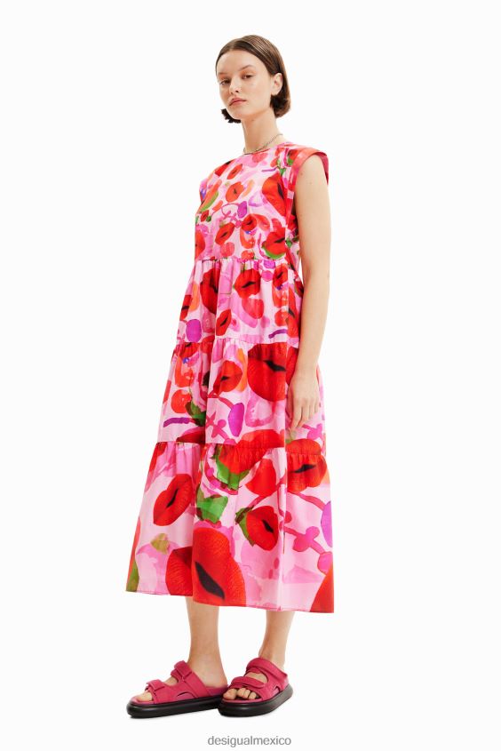 Desigual mujer metro. vestido de labios de christian lacroix VZ26R0283 ropa