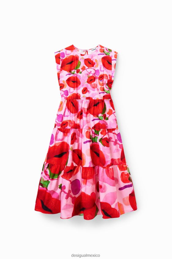 Desigual mujer metro. vestido de labios de christian lacroix VZ26R0283 ropa