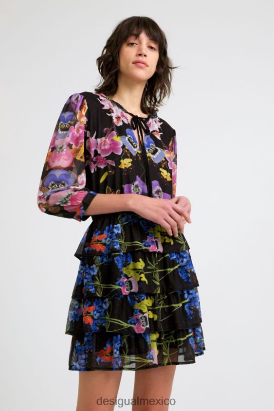 Desigual mujer metro. vestido de orquídeas de christian lacroix VZ26R0949 ropa