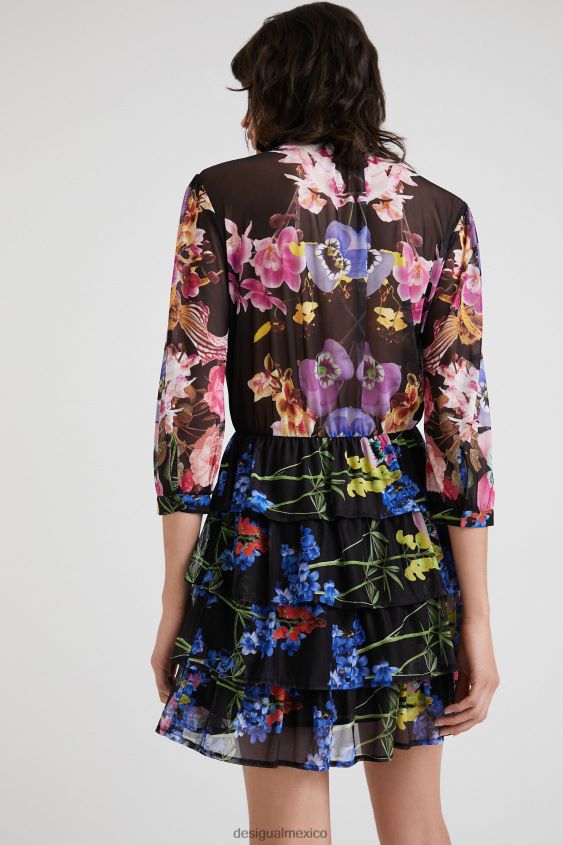 Desigual mujer metro. vestido de orquídeas de christian lacroix VZ26R0949 ropa