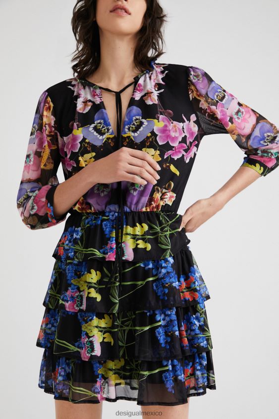 Desigual mujer metro. vestido de orquídeas de christian lacroix VZ26R0949 ropa