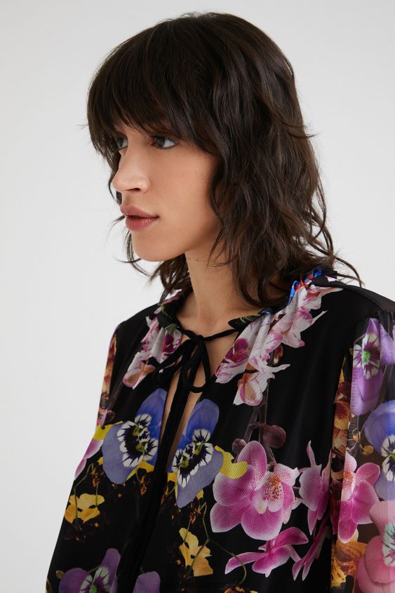 Desigual mujer metro. vestido de orquídeas de christian lacroix VZ26R0949 ropa