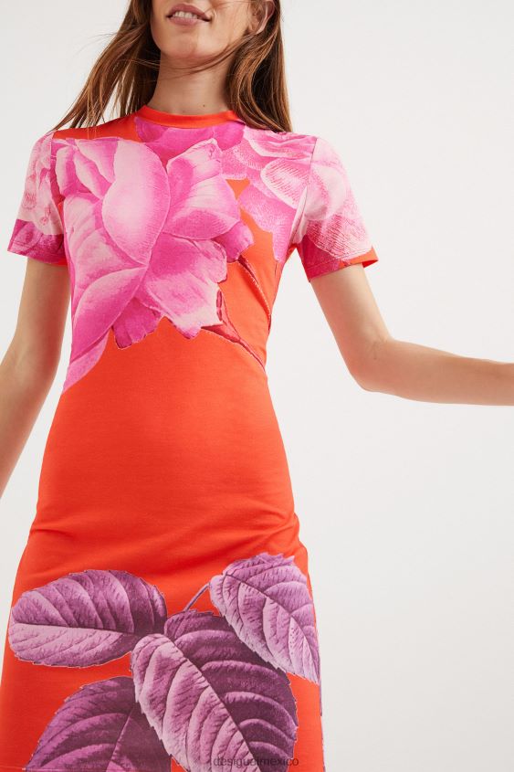 Desigual mujer metro. vestido de peonía de christian lacroix VZ26R01127 ropa