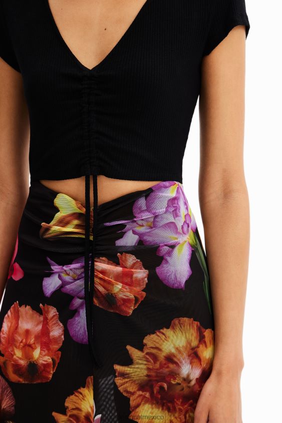 Desigual mujer metro. vestido largo floral combinado de christian lacroix VZ26R0356 ropa
