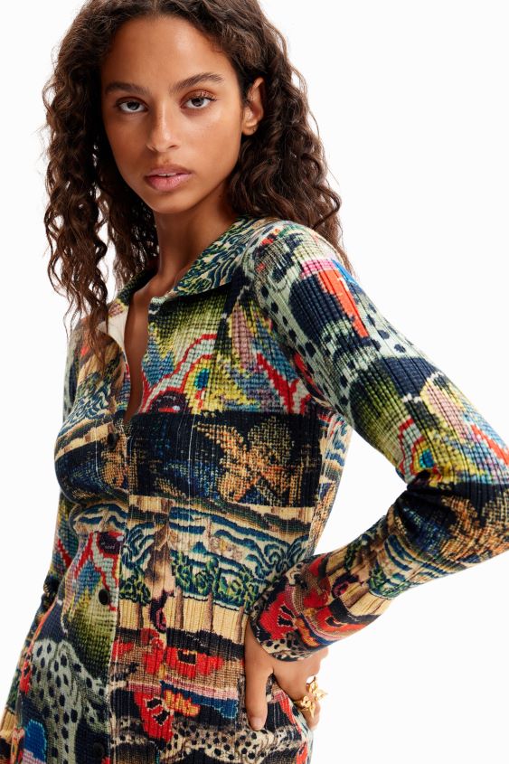 Desigual mujer metro. vestido midi tapizado de christian lacroix VZ26R0272 ropa