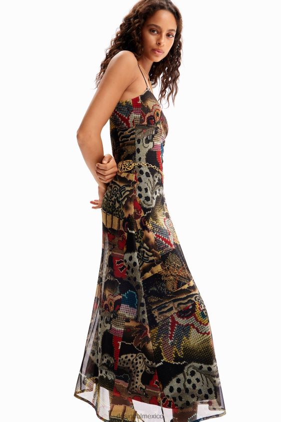 Desigual mujer metro. vestido midi tapizado de christian lacroix VZ26R091 ropa
