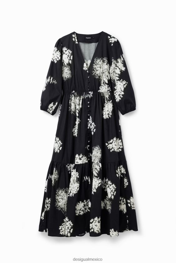 Desigual mujer vestido camisero midi floral VZ26R0139 ropa