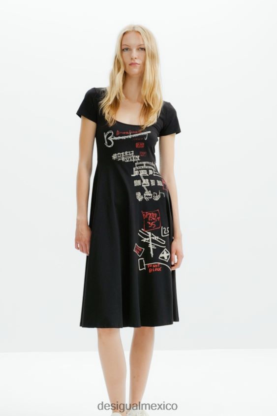 Desigual mujer vestido corto artístico VZ26R0178 ropa