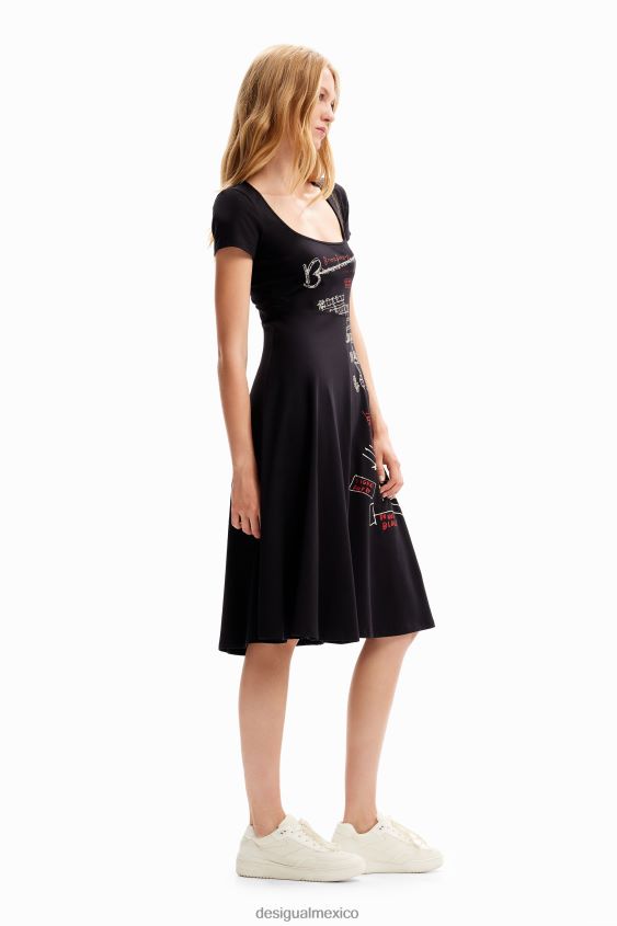 Desigual mujer vestido corto artístico VZ26R0178 ropa