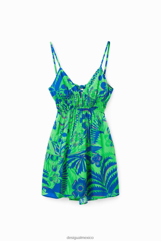 Desigual mujer vestido corto con abertura tropical VZ26R0874 ropa