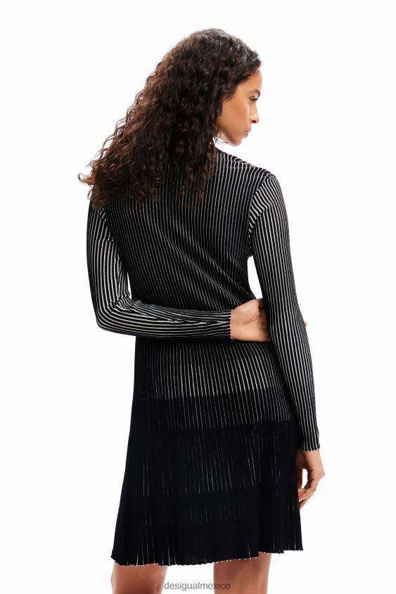 Desigual mujer vestido corto de canalé VZ26R0188 ropa