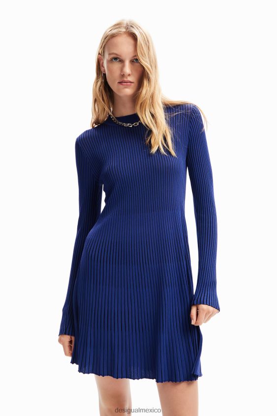 Desigual mujer vestido corto de canalé VZ26R024 ropa
