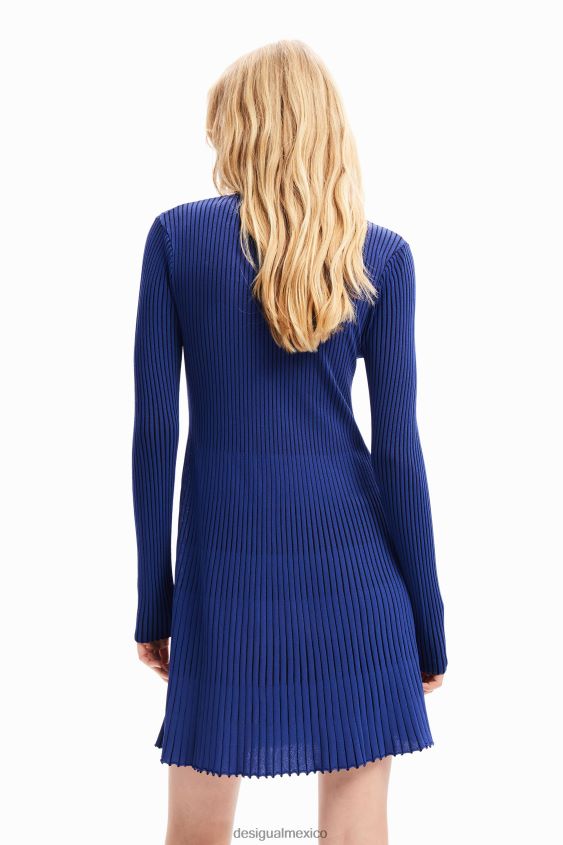 Desigual mujer vestido corto de canalé VZ26R024 ropa